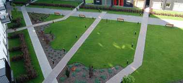 Dachy zielone - Chodnik i droga na dachu